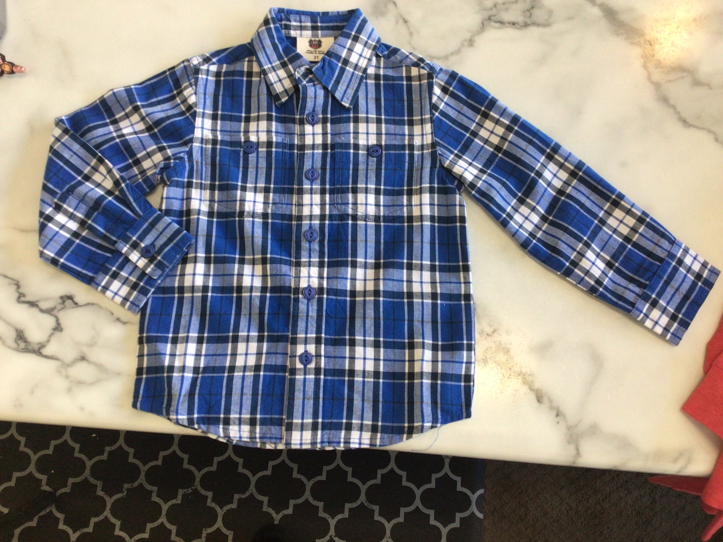 Wes and Willy flannel shirt blue