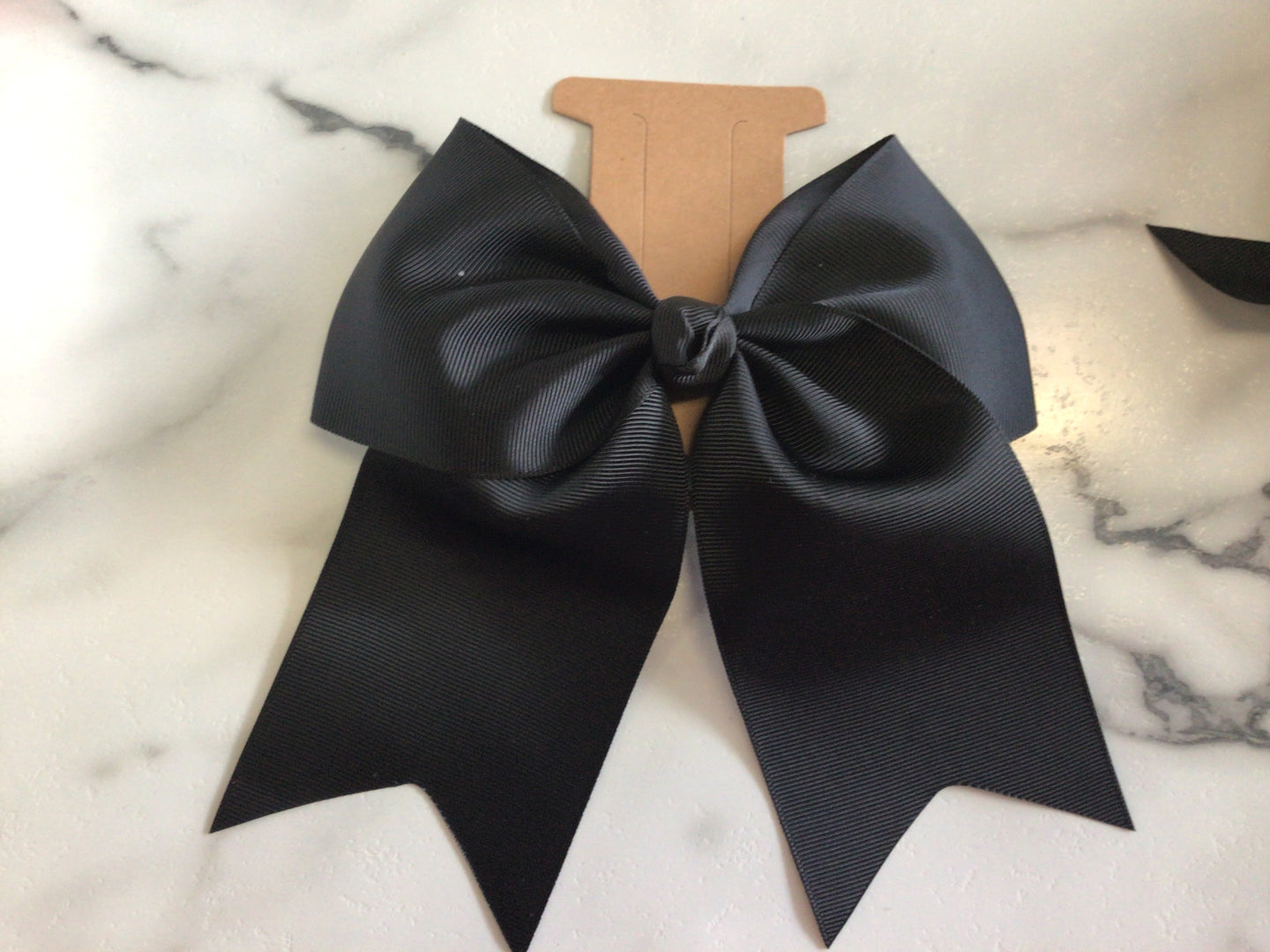 Black cheer bow