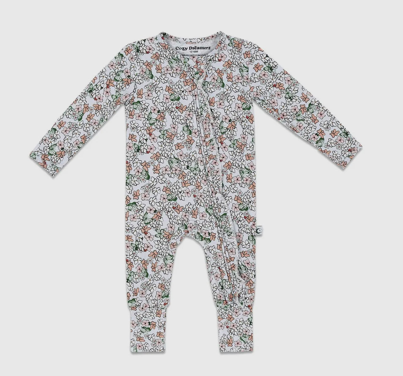 Cozy Dreamerz, Secret Garden Ruffle Butt Bamboo Sleeper