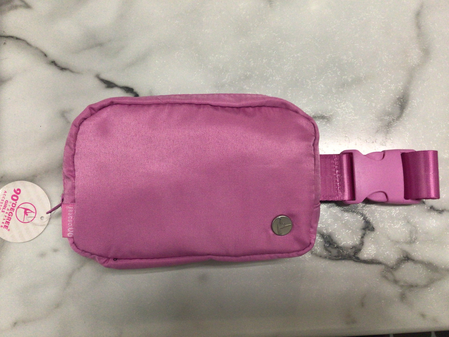 90 degrees pink belt bag