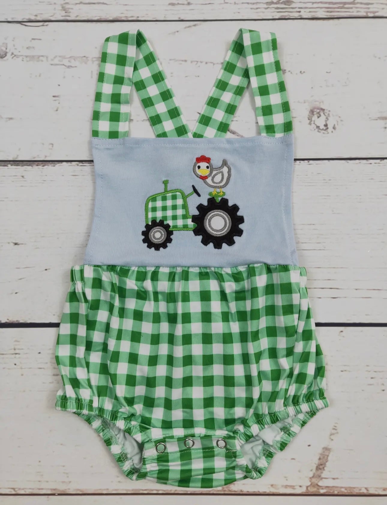 Chicken and Tractor Appliqué Bubble